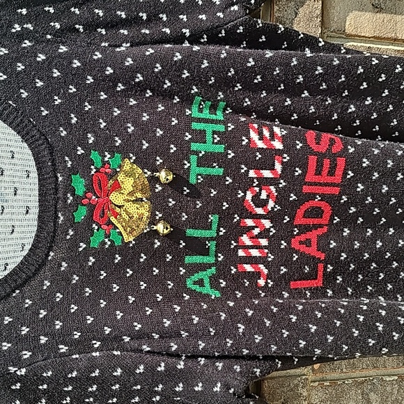 Torrid Black Jingle Ladies Pullover Christmas Sweater Size 3 - Picture 5 of 10
